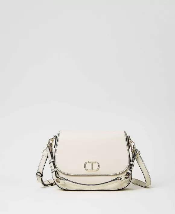 TWINSET Milano Borsa A Doppia Tracolla Con Patta E Oval T Bianco Cheap