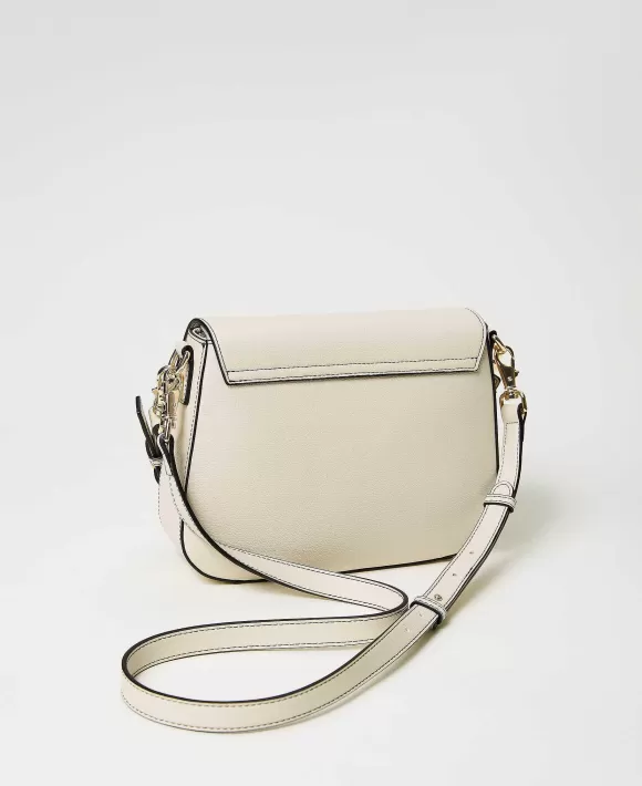 TWINSET Milano Borsa A Doppia Tracolla Con Patta E Oval T Bianco Cheap