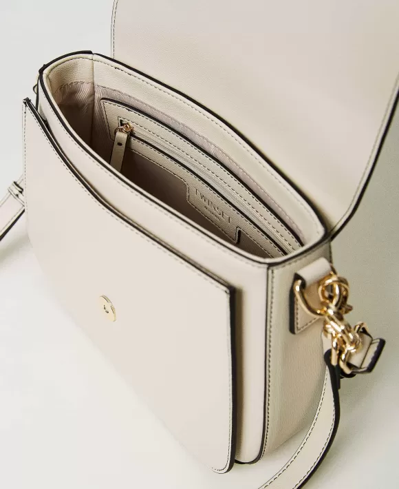 TWINSET Milano Borsa A Doppia Tracolla Con Patta E Oval T Bianco Cheap