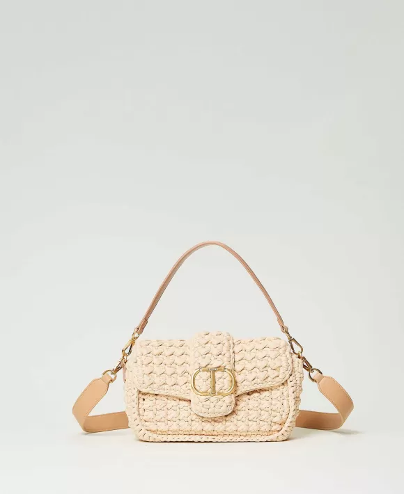 TWINSET Milano Borsa A Tracolla 'Amie' Crochet Beige Best