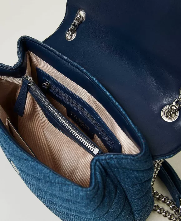 TWINSET Milano Borsa A Tracolla 'Dreamy' In Jeans Blu Flash Sale