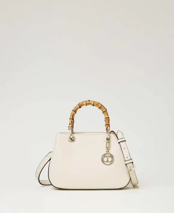 TWINSET Milano Borsa A Tracolla 'Florence' Con Manici In Bamb Bianco Sale