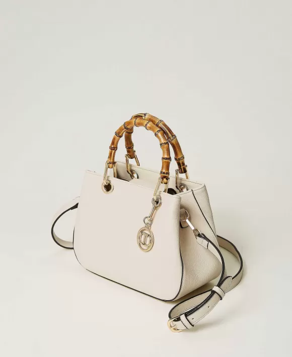 TWINSET Milano Borsa A Tracolla 'Florence' Con Manici In Bamb Bianco Sale