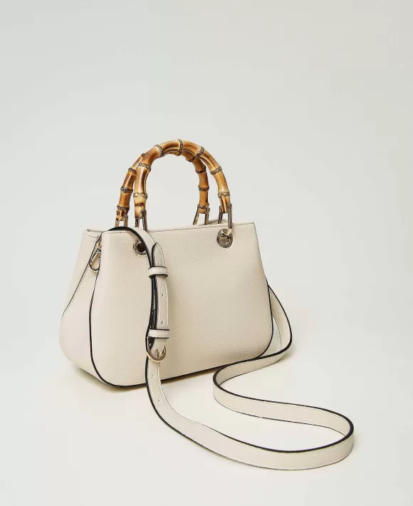 TWINSET Milano Borsa A Tracolla 'Florence' Con Manici In Bamb Bianco Sale
