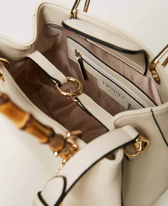 TWINSET Milano Borsa A Tracolla 'Florence' Con Manici In Bamb Bianco Sale
