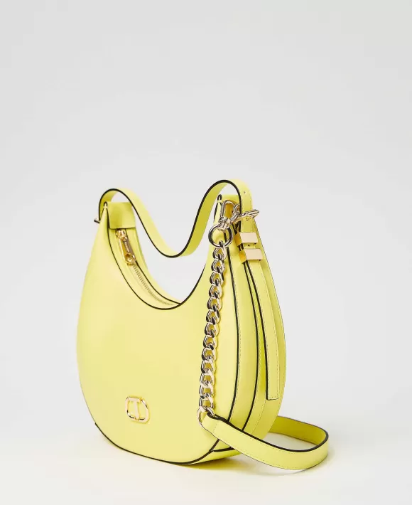 TWINSET Milano Borsa Hobo Con Oval T Giallo Best Sale
