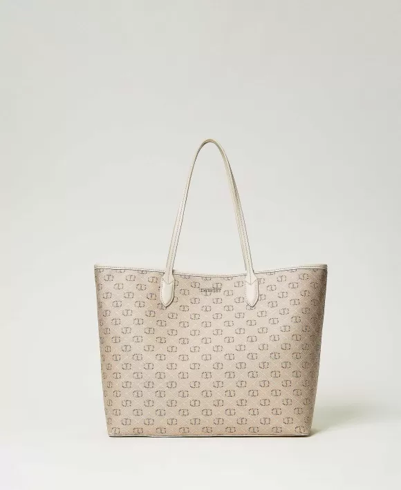 TWINSET Milano Borsa Shopper Con Stampa Floral T Beige Clearance