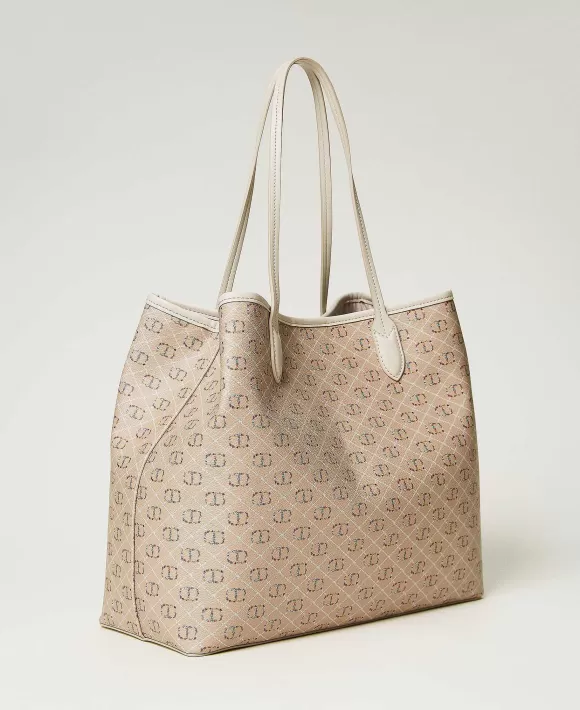 TWINSET Milano Borsa Shopper Con Stampa Floral T Beige Clearance