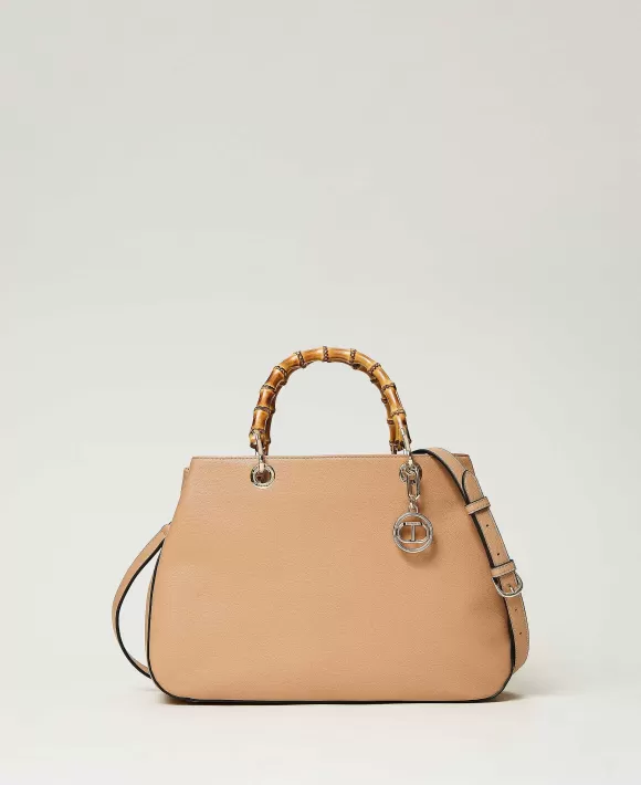 TWINSET Milano Borsa Shopper 'Florence' Con Manici In Bamb Marrone Online