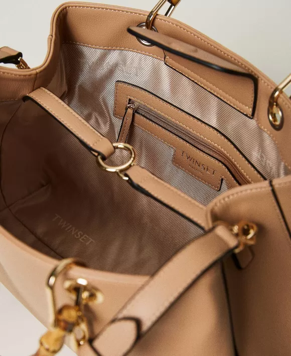 TWINSET Milano Borsa Shopper 'Florence' Con Manici In Bamb Marrone Online