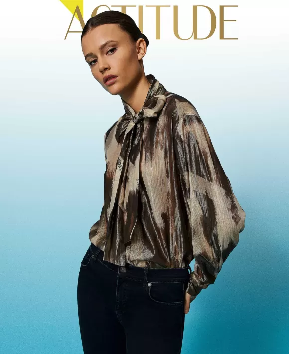 TWINSET Milano Camicia In Voile Stampato Fantasia Shop