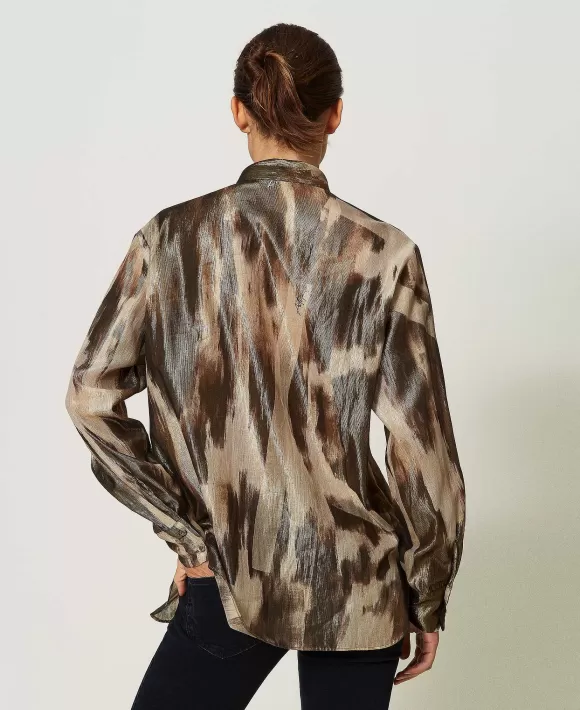 TWINSET Milano Camicia In Voile Stampato Fantasia Shop