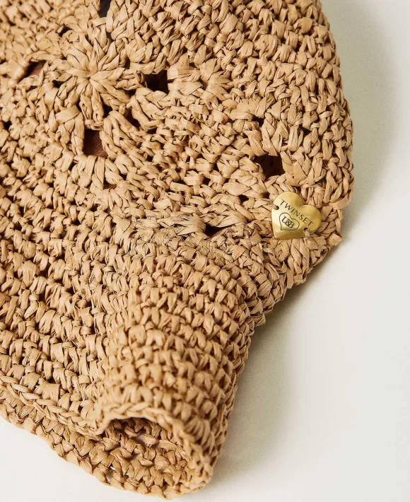 TWINSET Milano Cappello Crochet Effetto Rafia Giallo Outlet