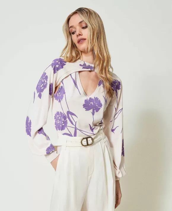 TWINSET Milano Coprispalle E Top In Maglia Stampata Fantasia Clearance