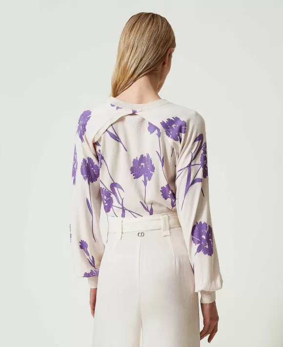 TWINSET Milano Coprispalle E Top In Maglia Stampata Fantasia Clearance