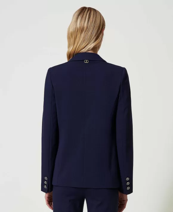 TWINSET Milano Giacca Blazer Con Bottoni Oval T Blu Online