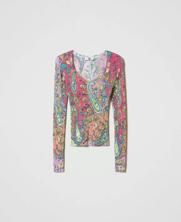 TWINSET Milano Maglia A Stampa Paisley Fantasia Fashion