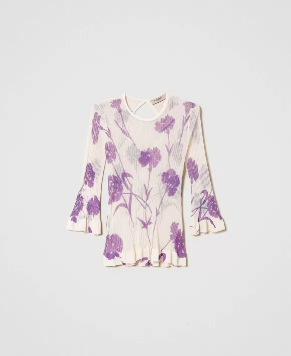 TWINSET Milano Maglia Fitted Stampata A Fiori Fantasia Online