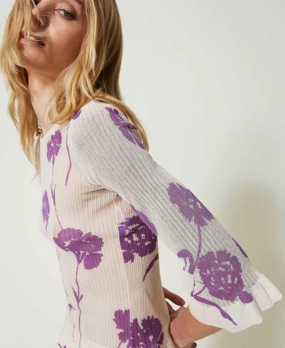 TWINSET Milano Maglia Fitted Stampata A Fiori Fantasia Online