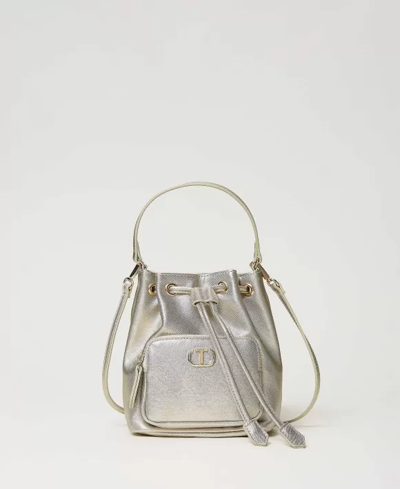 TWINSET Milano Mini Borsa A Secchiello Con Oval T Grigio Shop