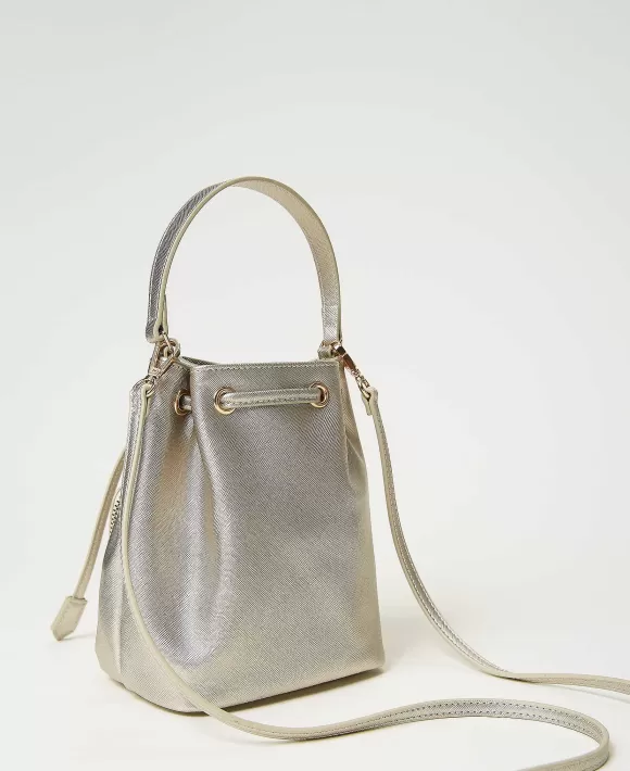 TWINSET Milano Mini Borsa A Secchiello Con Oval T Grigio Shop