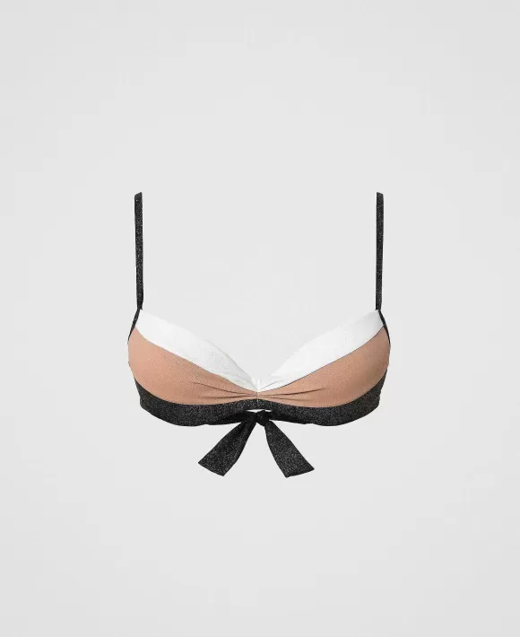 TWINSET Milano Push-Up Da Bagno Color Block Marrone Hot