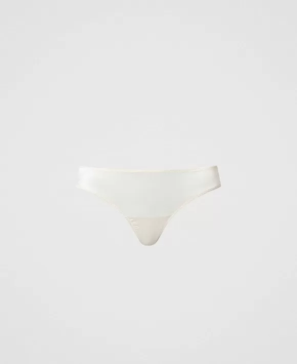 TWINSET Milano Slip Perizoma In Raso Bianco Sale