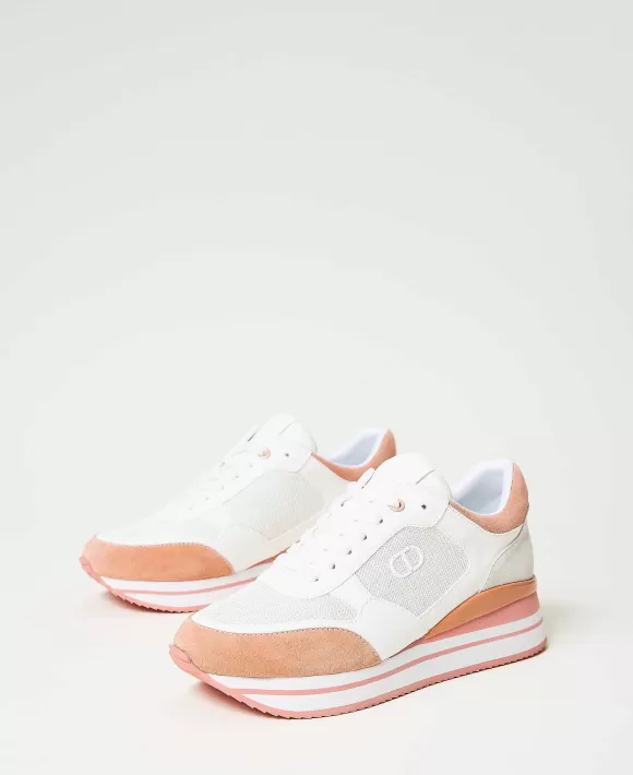 TWINSET Milano Sneakers Running Color Block Bianco Sale