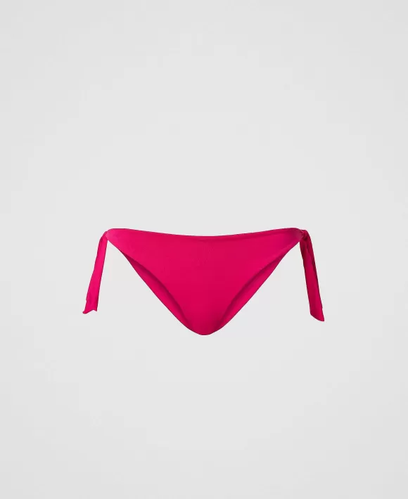 TWINSET Milano Tanga Da Bagno Con Logo Fucsia Cheap