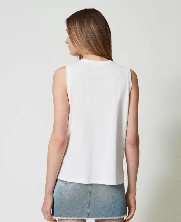 TWINSET Milano Top Giglio Tigrato X Twinset Bianco Best