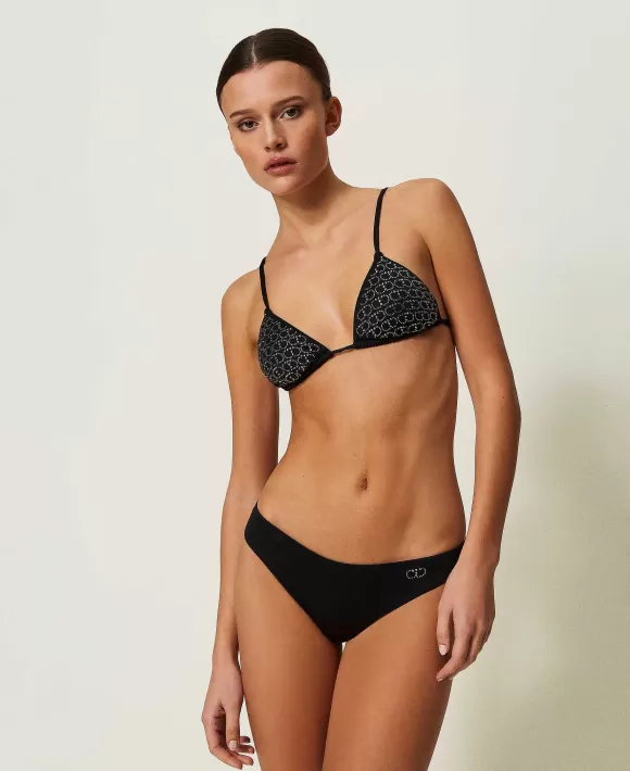 TWINSET Milano Triangolo Da Bagno Con Strass Oval T Nero Online